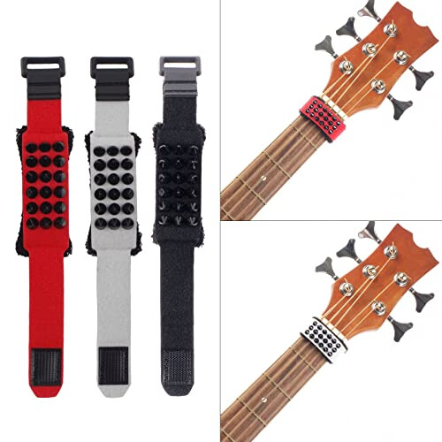 Guitar String Mute Adjustable Fret Dampener Strap for 6/7 String Bass Noise Reduction Control 1