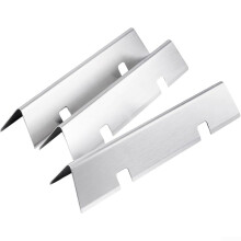 Stainless Steel Heat Shield for Weber Spirit 200 210 220 Grill, Even Heat Distribution and FlareUp Reduction