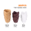 200 Tulip Cupcake Forme – Kraft, Hvid & Brun 3