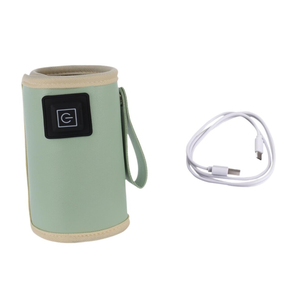 Portable Bottle Warmer With Fast Milk Heating For Car And Travel, Compact Style Green