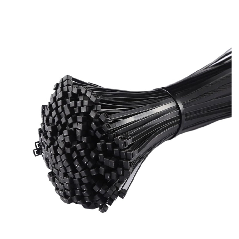 Black Nylon Cable Ties 4X150mm 100 Pack, Selflocking Durable Zip Ties For Cable Management 9310869669548