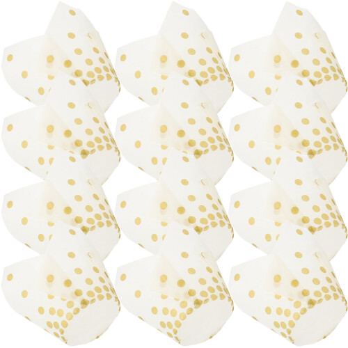 50-pak gyldne papir cupcakeforme
