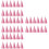 Glitter Prins Krone Festhatte, Pink, 12 stk. 1