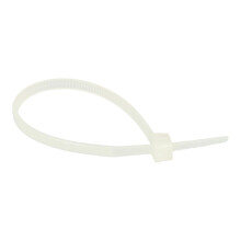 Nylon 66 Cable Ties 100mm x 2.5mm Natural Color Zip Ties Pack of 100 for Secure Wire Management