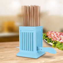 49 Holes Kebab Skewer Maker Kit, PP Plastic BBQ Skewer Box for Fast Skewer Making and Easy Clean