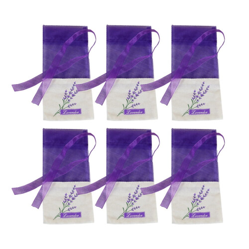30 stk. lilla lavendel poseposer – organza &