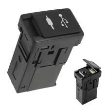 USB AUX Port 861900E090 Dual Audio Connection Fast Charging Adapter for Toyota Yaris Highlander Tacoma Corolla Camry