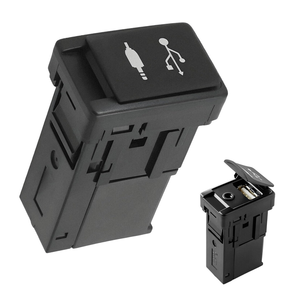 Usb Aux Port 861900E090 Dual Audio Connection Fast Charging Adapter For Toyota Yaris Highlander Tacoma Corolla Camry 9310869670070
