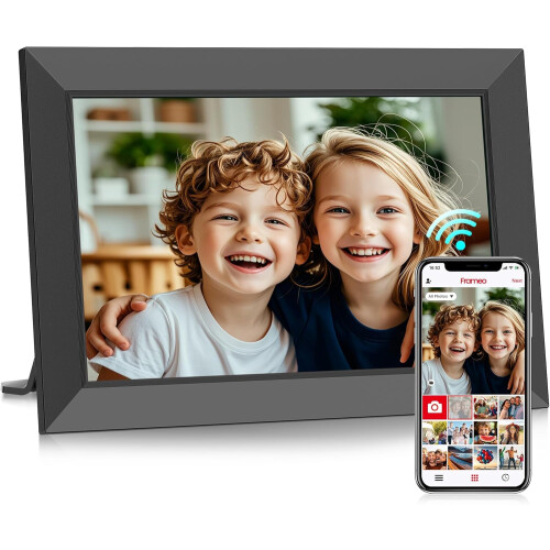 Ψηφιακή κορνίζα φωτογραφιών WiFi 10,1 ιντσών, Smart Cloud Photo Frame με λειτουργία αυτόματης