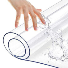 Office Chair Mat for Hardwood Floors, Clear Table Protector, 2mm PVC, Cut to Size, 90x240cm