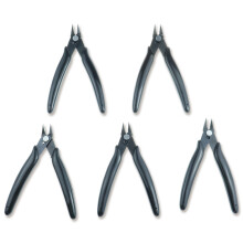 Mikroschneider für präzises Schneiden, Bündigschneider mit 5 mm dicken Klingen aus Kohlenstoffstahl (16 AWG), Drahtschneider mit rutschfestem