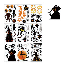 Halloween-fönsterdekor, avtagbar och återanvändbar för slät yta, högkvalitativa PVC-statiska filmklistermärken med söt och snygg design