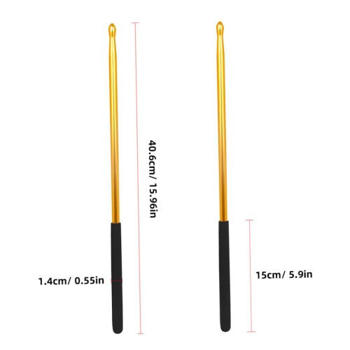 Drumsticks with Ergonomic Comfortable Grip, Durable Balanced Design for Jazz and Rock Practice 1