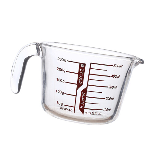 Glasmessbecher mit großem Fassungsvermögen für sicheres-500 ml