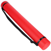 Adjustable Drawing Storage Tube Red, Telescopic Poster Tube for Blueprint and Artwork Protection
