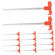 20pcs Glow in the Dark Tent Stakes Heavy Duty Fluorescent Pegs for Camping and Canopies