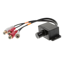 Car Audio Volume Control Knob and Car Amplifier Remote Level Control Dash Mount RCA for Subwoofer