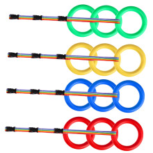 Preschool Walking Rope with Comfort Grip Handles for Daycare Group Safety and Bright Visibility