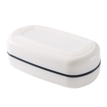 Travel Soap Dish with Drain Tray, Portable Waterproof Soap Holder for Camping Hotel Gym and Travel