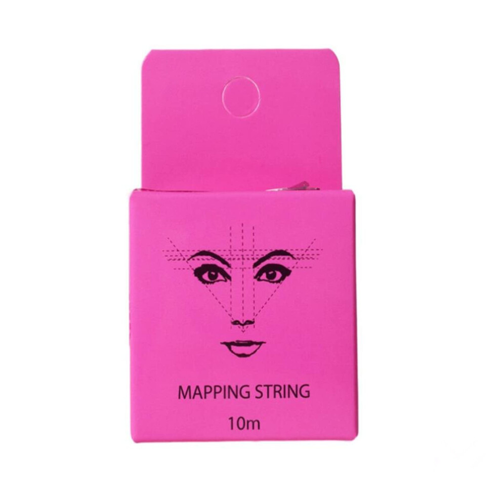 Pink Preinked Eyebrow Mapping String 10M For Precise Symmetry Alignment And Professional Microblading