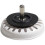 White Polymer Kitchen Sink Drain with Removable Basket Strainer and Rubber 2