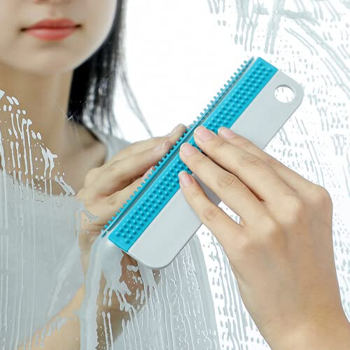 Shower Squeegee for Glass Doors, 2 Pack Window Squeegee, Streak for Mirrors and Tile 2