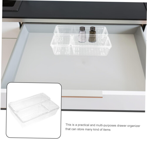 4pcs Clear Storage Bins for Kitchen Bathroom Bedroom with Durable Construction and Easy Visibility 2