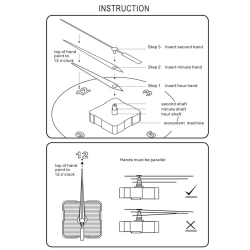2-pack kvarts pendelurverkssats 2