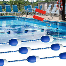 Pool Divider Rope 3m with Durable Hooks, Tangle Floating Line for Swimming Pool Safety