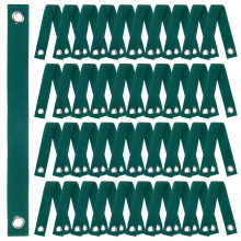 40 Pack Tree Support Straps 1.5x15.7in Dark Green Nylon Staking Straps for Tree Straightening and Protection
