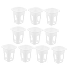 50pcs Hydroponic Net Pots for Vegetables and Herbs, Durable Plastic Baskets with Enhanced Root Aeration and Fast Drainage