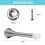18 Pack Satin Nickel Spring Door Stops with Rubber Tips, Rustproof Heavy Duty Wall Protector Design 2
