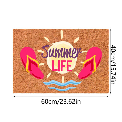 Summer floor mat colorful 40x60 cm 2