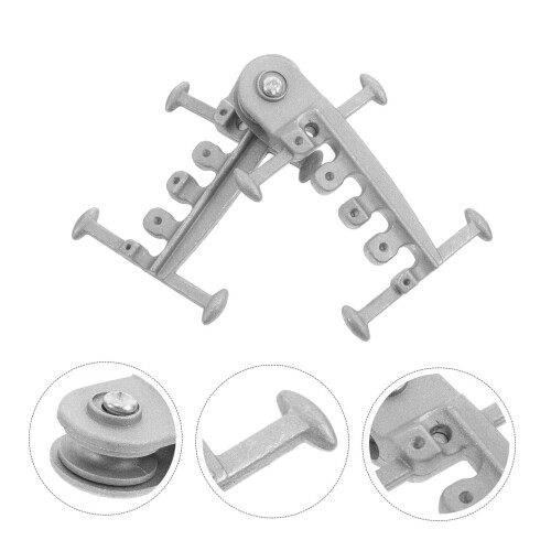 2pcs Greenhouse Vent Pulley Aluminum FourClaw Design Smooth Rotation Durable Ventilation System 1
