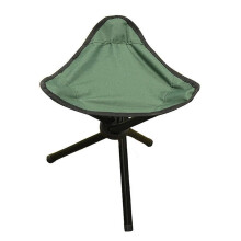 Folding Camping Stool Ultra Lightweight Metal Frame with Non Slip Feet for Fishing Picnic Travel Green