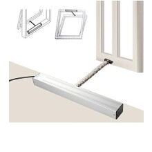 Electric Chain Window Opener 24V Remote Control, Automatic Skylight Actuator 300‑800mm Stroke for Roof Vent and Greenhouse