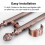 120cm Sliding Shower Door Handle, Rustic Style Full Length Pull Handle for Easy Daily Use 4