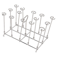 Air Fryer Skewer Stand for DZ201, 304 Stainless Steel Vertical Kebab Rack with Handles, Dishwasher Safe, 10 Skewers