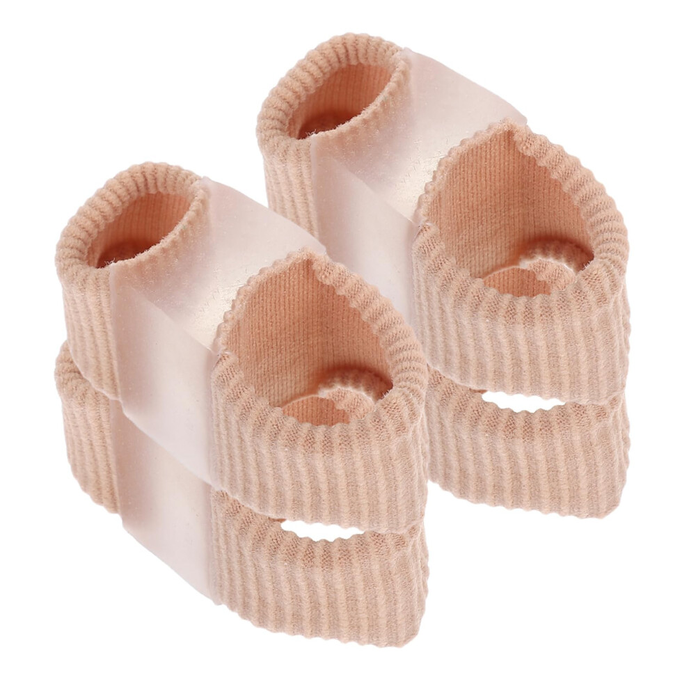 Toe Separator and Bunion Corrector 4pcs Adjustable Toe Straightener for Overlapping Toes and Foot Alignment