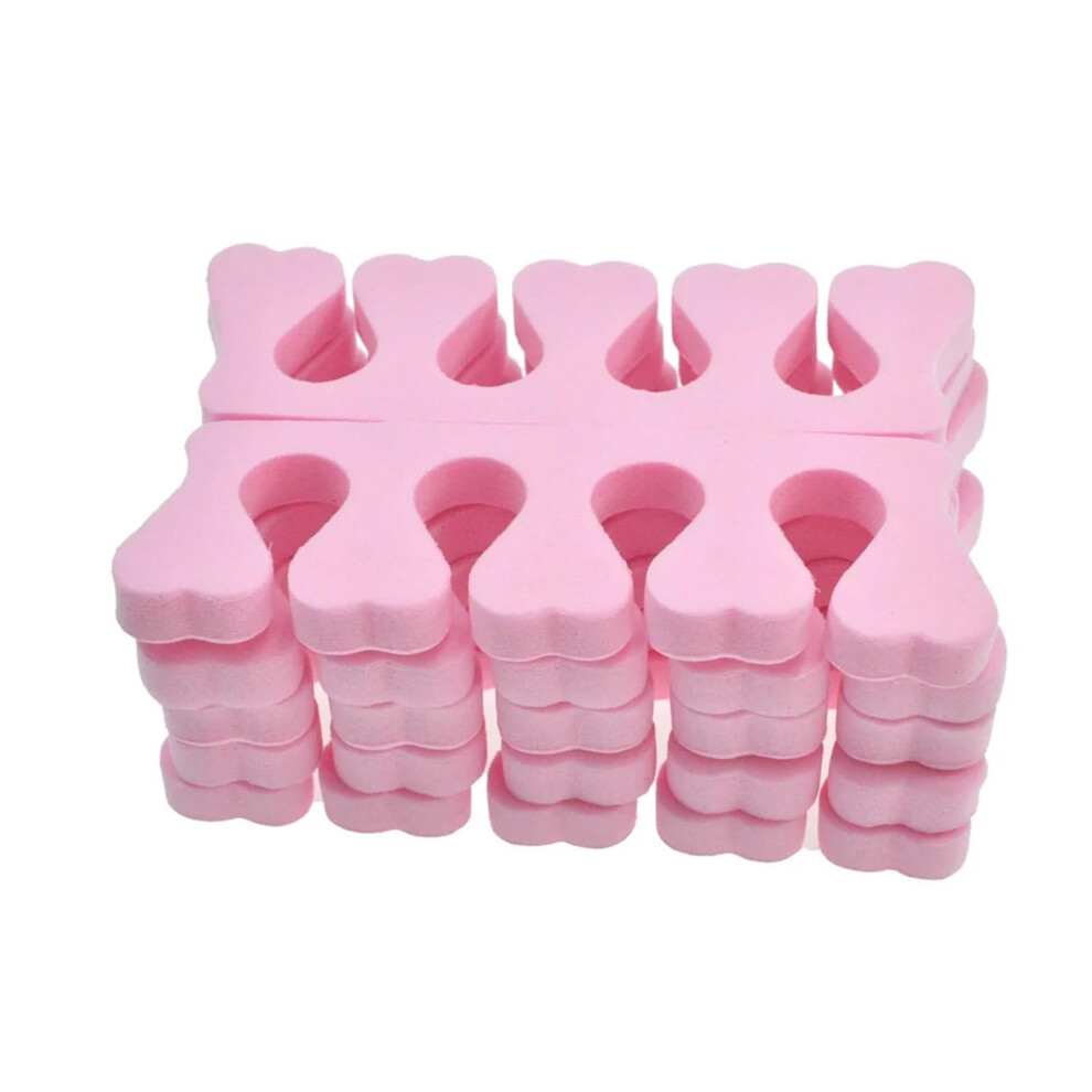 2pcs Soft Foam Toe Separators for Pedicure and Manicure, Reusable Nail Art Tools for Smudge Care