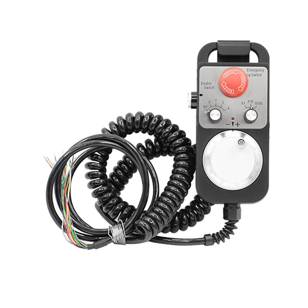 Handwheel 4 Axis Type Universal Cnc Mpg Pendant Hand Wheel 100 Pulse 5V & Emergency Stop Cnc Router Handwheel 6032797495244