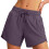 Women's Running Shorts Athletic Workout Active Shorts-Black S 6