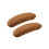 Waterproof Elastic Office Chair Armrest Covers, Soft Washable Polyester Pads, Light Coffee 1