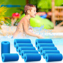 12 Pcs Pool Filter Sponge Cartridges Reusable Washable Foam Replacement for Intex Type A Filter