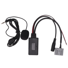 Cablu de intrare auxiliară pentru sisteme stereo auto, player muzical stereo Bluetooth 5.0 cu construcție din material ABS de înaltă calitate,