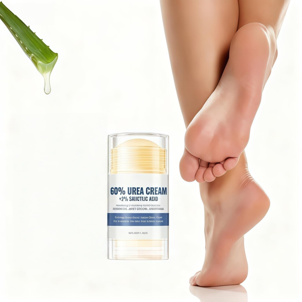 60% Urea Foot Care Stick with 2% Salicylic Acid for Cracked Heels and Callus , Deep Hydration Formula