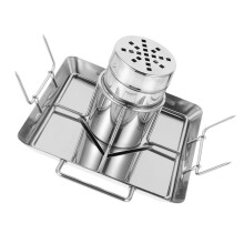 Stainless Steel Chicken Rack for Grill, Even Heat Circulation, Easy Clean BBQ Roasting Stand