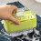 Foaming Soap Box with Roller Bubble for Laundry, Multi Functional Soap Cleaning Case for Bathroom, Blue 3