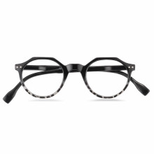 Photochromic Reading Glasses +3.00 UV Protection Round Frame Sun Readers for Men and Women