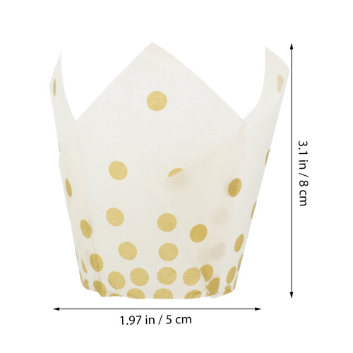 50-pak gyldne papir cupcakeforme 2